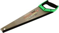 Ножовка по дереву с зеленой ручкой, длина 45см