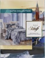 Комплект постельного белья Satin collection 1.5сп 4 предмета микросатин Весенняя свежесть/Эльф