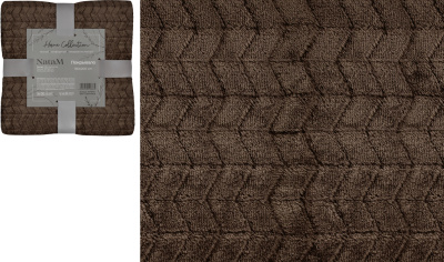 Покрывало постельное декоративное Косичка фланелевое 180х200см плотность 250г/м2 