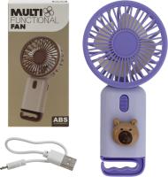 Вентилятор детский Мишка, портативный USB Размер: 6,5х13х4см