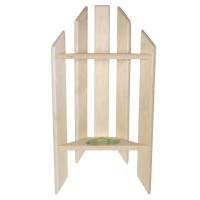 Полка БАННАЯ ЛИНИЯ угловая 2-х ярусная 300х300х500мм липа 