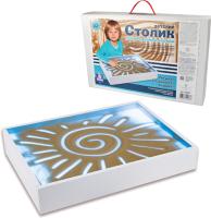 Стол для рисования песком (детский, USB, цветная подсветка, пульт управления)					