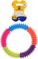 Игрушка для собаки ЗУБОЧИСТКА Кольцо 15см Цвет: мульти