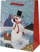 Пакет подарочный В зимнем лесу Размер: 18х23х10см