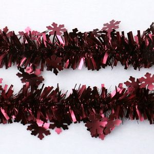 Мишура Снежное кружево матовая d9х180см (Цвет: бургунди // SYMTB-1620146)