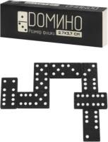 Игра настольная Домино пластиковое, в картонной  коробке 15х5х2,5см