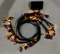 Гирлянда светодиодная Ягоды 2.1м 30 ламп теплый белый