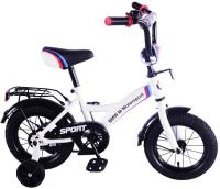 Велосипед BMW 14" GW-тип страховочные колеса, бело-черный