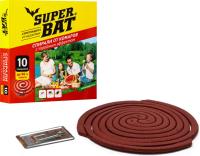 Спираль SuperBAT 3в1 от комаров/мух/ос 10шт красная