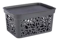 Корзина Leaves 5,5л 274х197х140мм Цвет: серый