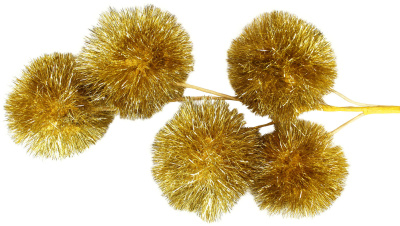 Ветка декоративная 80см (G золот.)