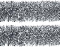 Мишура с мерцанием d14х200см Цвет: серебро