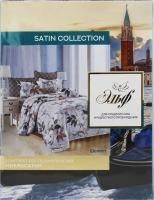 Комплект постельного белья Satin collection 1.5сп 4 предмета микросатин Шелест/Эльф
