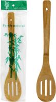 Лопатка бамбук 300мм кулинарная с прорезями 