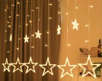 Гирлянда светодиодная Звездная ночь с контролером 3.0м х 60-100см 138 ламп теплый белый
