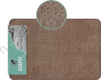 Коврик интерьерный Лапки 40x60, цвет: бежевый