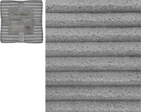 Молочное фланелевое покрывало постельное полоска 200х220см 250г/м2