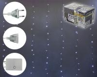 Гирлянда-занавес 3м h2,5м 240 ламп LED, прозр.провод, 8 реж., IP-20 Белый 