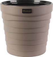 светло-серое кашпо берилл 15л