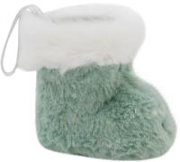 Украшение новогоднее Сапожок Размер в упаковке: 60х80х80мм Цвет: Мятный