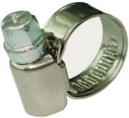 Хомут винтовой W2 10-16мм 1/2-5/8 стальной нержавеющий 