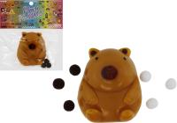 Игрушка антистресс Капибара, сквиш с декором 7см