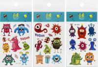 Тату BEAUTELLA Funny Monsters 11х7,5см переводные