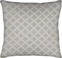 Подушка декоративная 45х45см односторонняя Ромб, бархат Цвет: бежевый