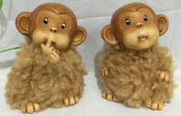 Копилка Мохнатая обезьянка 2 вида