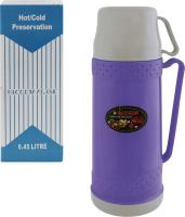 термос, 450мл, со стеклянной колбой, фиолетовый