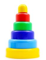 Игрушка развивающая Пирамидка 22см 6 деталей