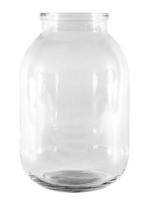 Банка из полубелого стекла типа I-82-2000 СКО, d82