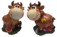 Копилка 9х8.2х5/9.2х7.7х6см Корова на лугу