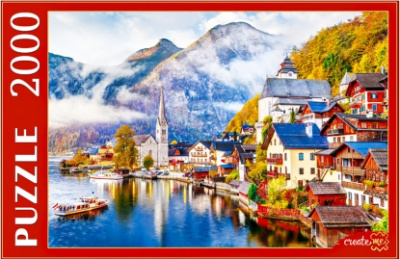 Пазлы 2000 элементов (Австрия. Гальштат на рассвете // ПИ2000-3696)