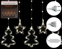 Гирлянда светодиодная Там Там Ёлочки и звезды 10 фигур 3.0м х 50-80см 120 ламп Цвет: теплый белый