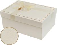 Коробка подарочная 22х15,5х9см Цвет: молочный