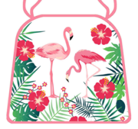 Подушка для стула Розовый фламинго 36,6х39см