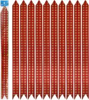 Бант упаковочный 32х510мм 10шт клетчатый