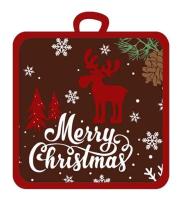 Прихватка кухоннаяMerry Christmas 17х17см полиэстер