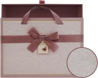 Коробка подарочная 29х21х9,5см, 2 цвета (пыльная роза, персик)