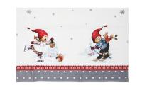 Салфетка кухонная Зимние забавы 34х46см хлопок