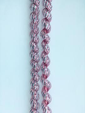 Мишура d3х150см Колечки (цв.красный)