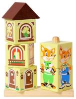 Игрушка развивающая кубики на палочке лисенок