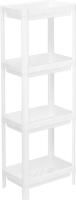 Этажерка прямоугольная 4секции белый