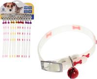 Ошейник для кошек Neon-Кость 1х30см с колокольчиком светящийся Цвет: Ultramarine