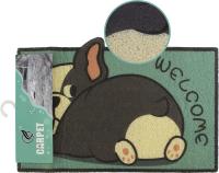 Коврик интерьерный Принт Бульдог 40х60см Цвет: зеленый