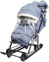 Коляска детская Ника-детям 7-8К комбинированная синий джинс