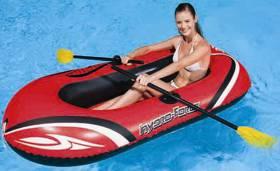 Надувная лодка BESTWAY Kondor 2000 188х98х30см гребная, в комплекте пара весел 124см, ножной насос,