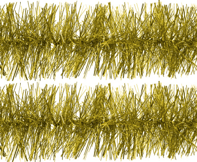 Мишура-гирлянда новогодняя эконом 3-х слойн d-100мм 2м (золото Г-243/2)