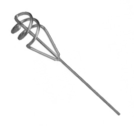 Миксер строительный БИБЕР 80х400мм для краски шестигранный хвостовик, насадка д/дрели оцинкованный